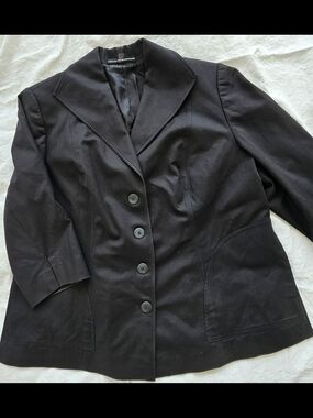 Ellen Tracy Black Women's Blazer Jacket Size 22